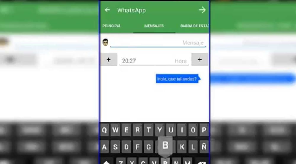 Falsificar una conversación de WhatsApp